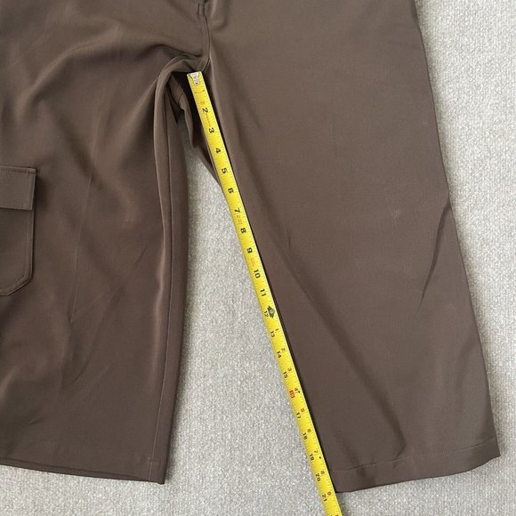 Chico's Pants Womens 1.5 (Size 10) Brown Crop Cargo Stretch Additions Casual - Picture 8 of 11
